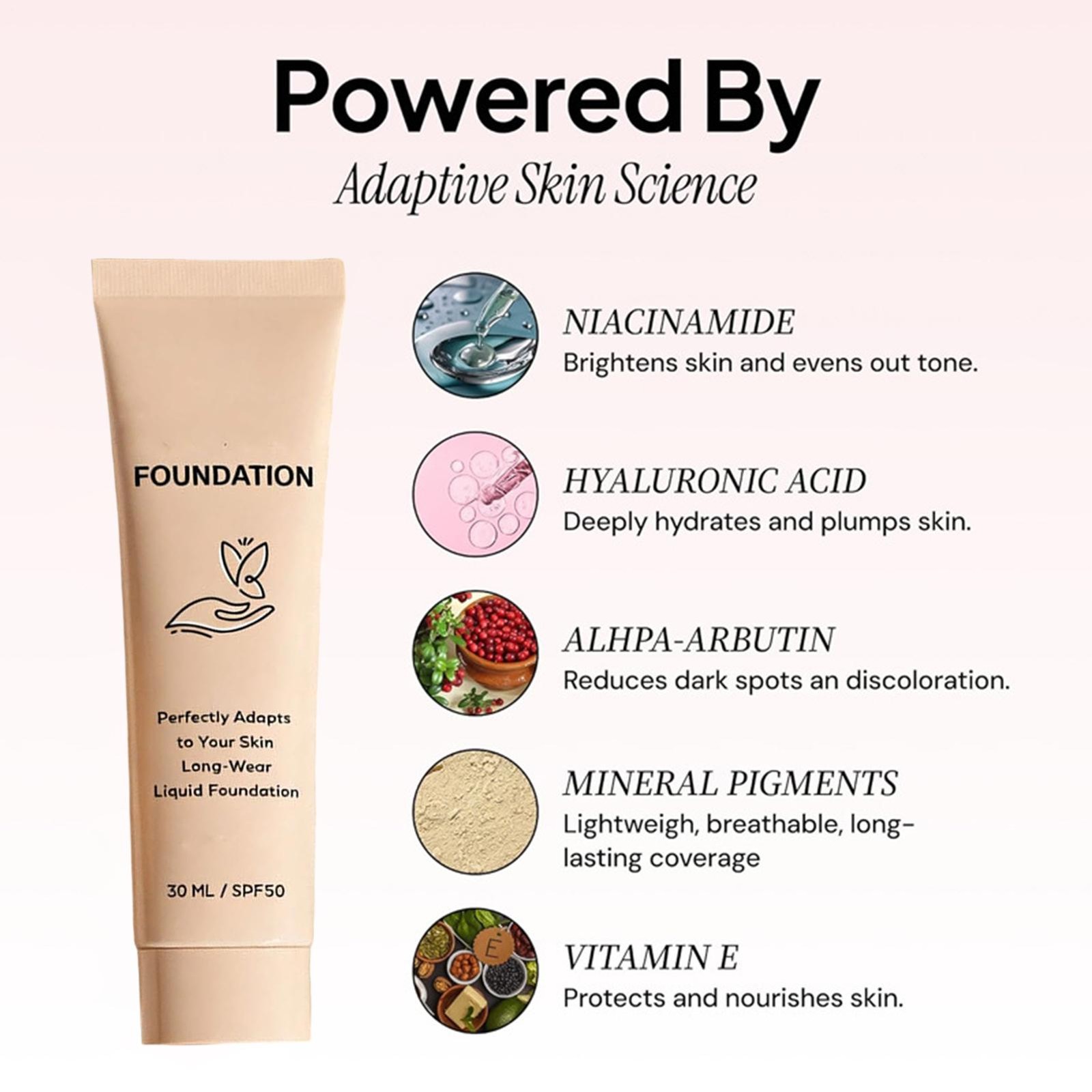Luxe Foundation Colour Changing SPF 50, Luxe Foundation For Mature Skin