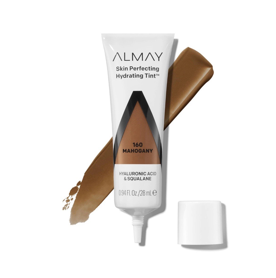 Almay Hydrating Liquid Foundation Dewy Finish160 Mahogany 0.94 fl oz. NEW