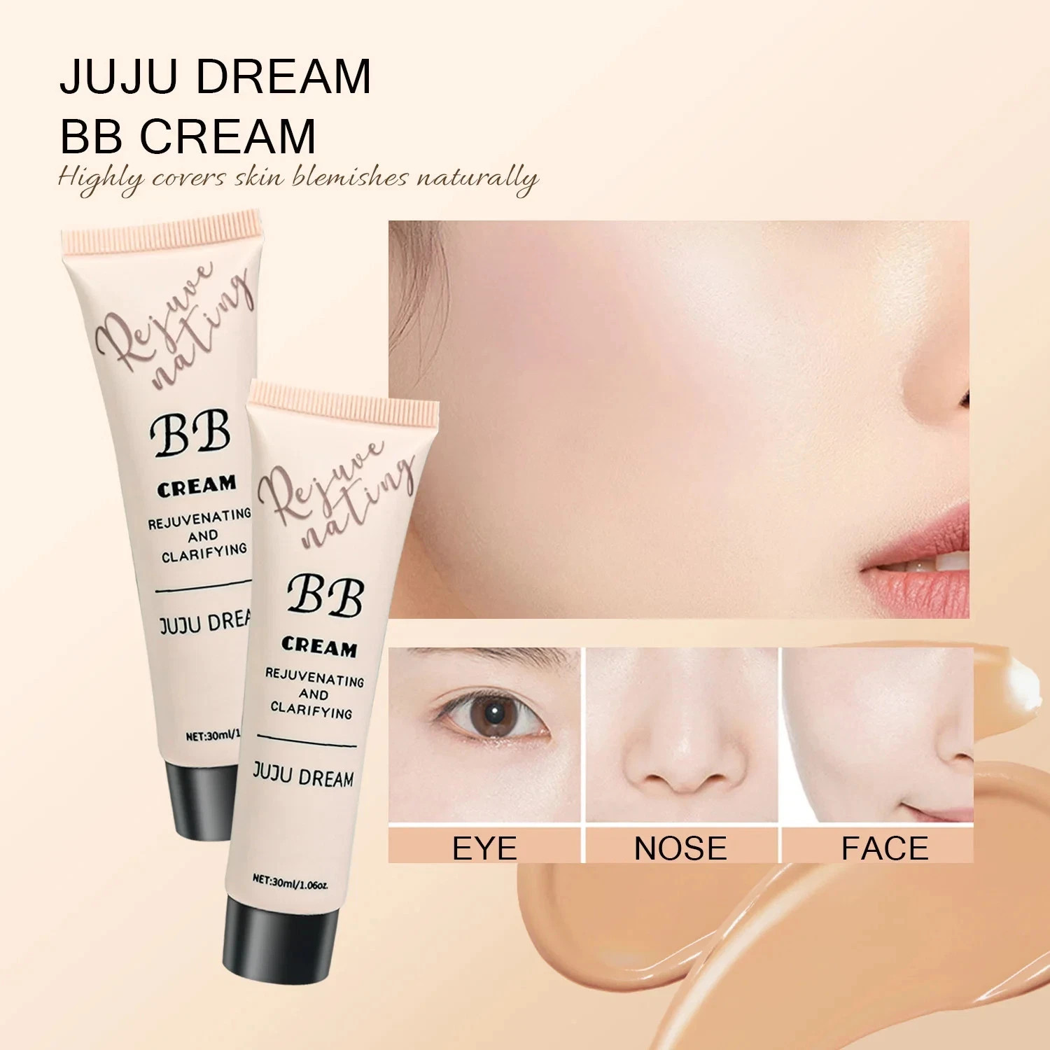 BB cream liquid foundation moisturizing oil control long-lasting Rejuvinating
