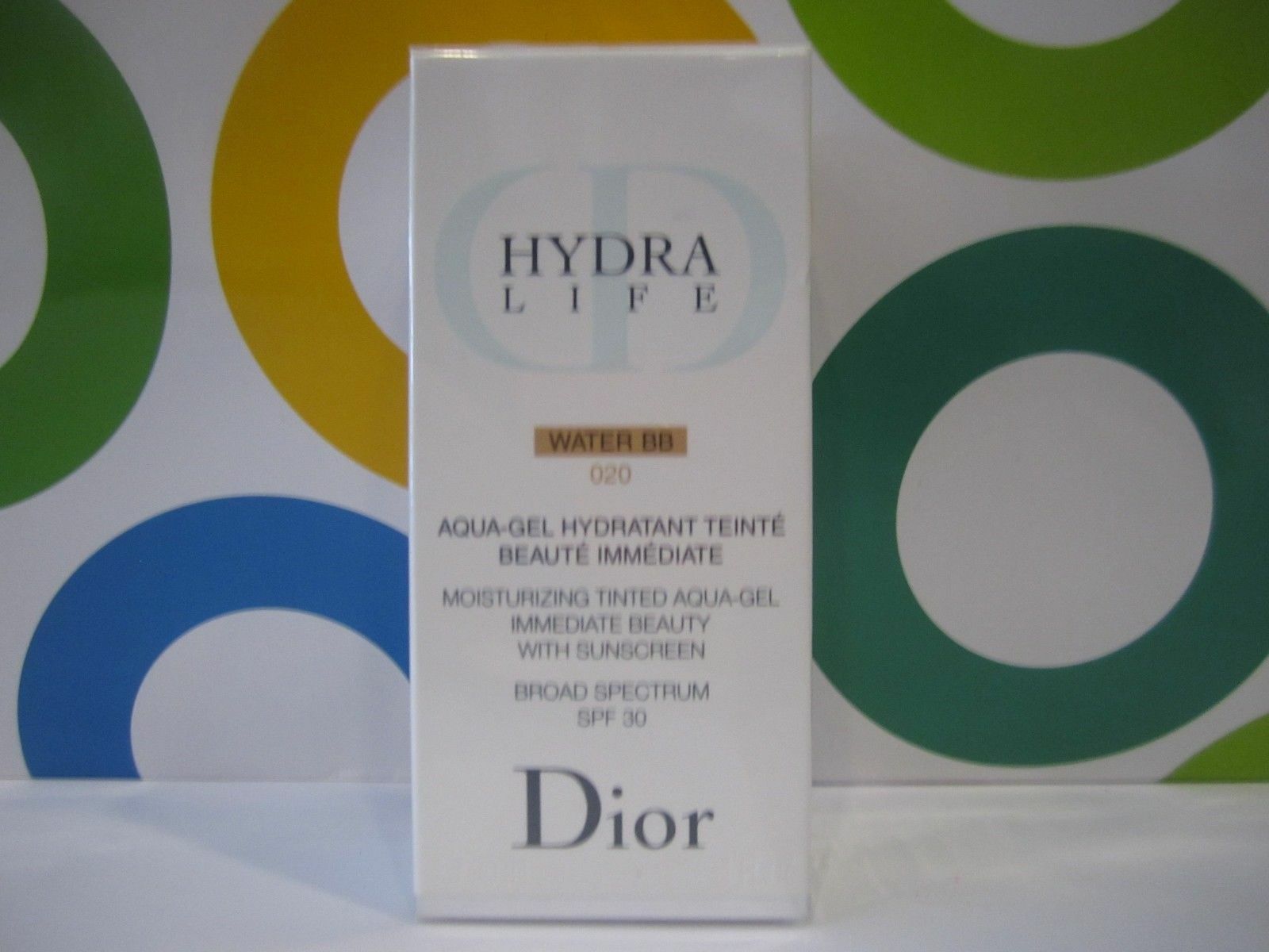 CHRISTIAN DIOR ~ HYDRA LIFE WATER BB TINTED AQUA GEL ~ # 020 ~ 1 OZ SEALED BOX