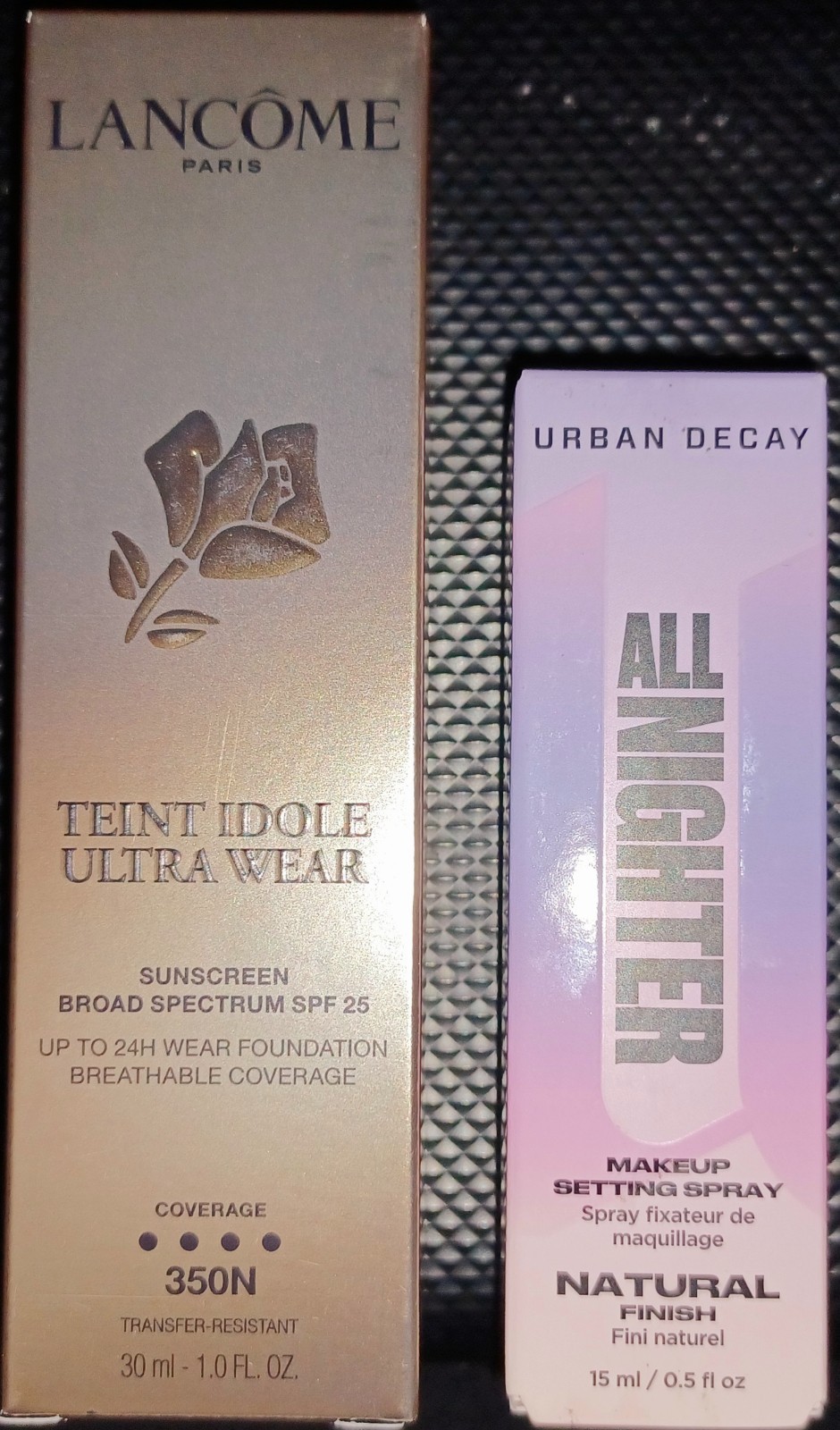 350 N TEINT IDOLE ULTRA WEAR & URBAN DECAY ALL NIGHTER NATURAL FINISH SETTING