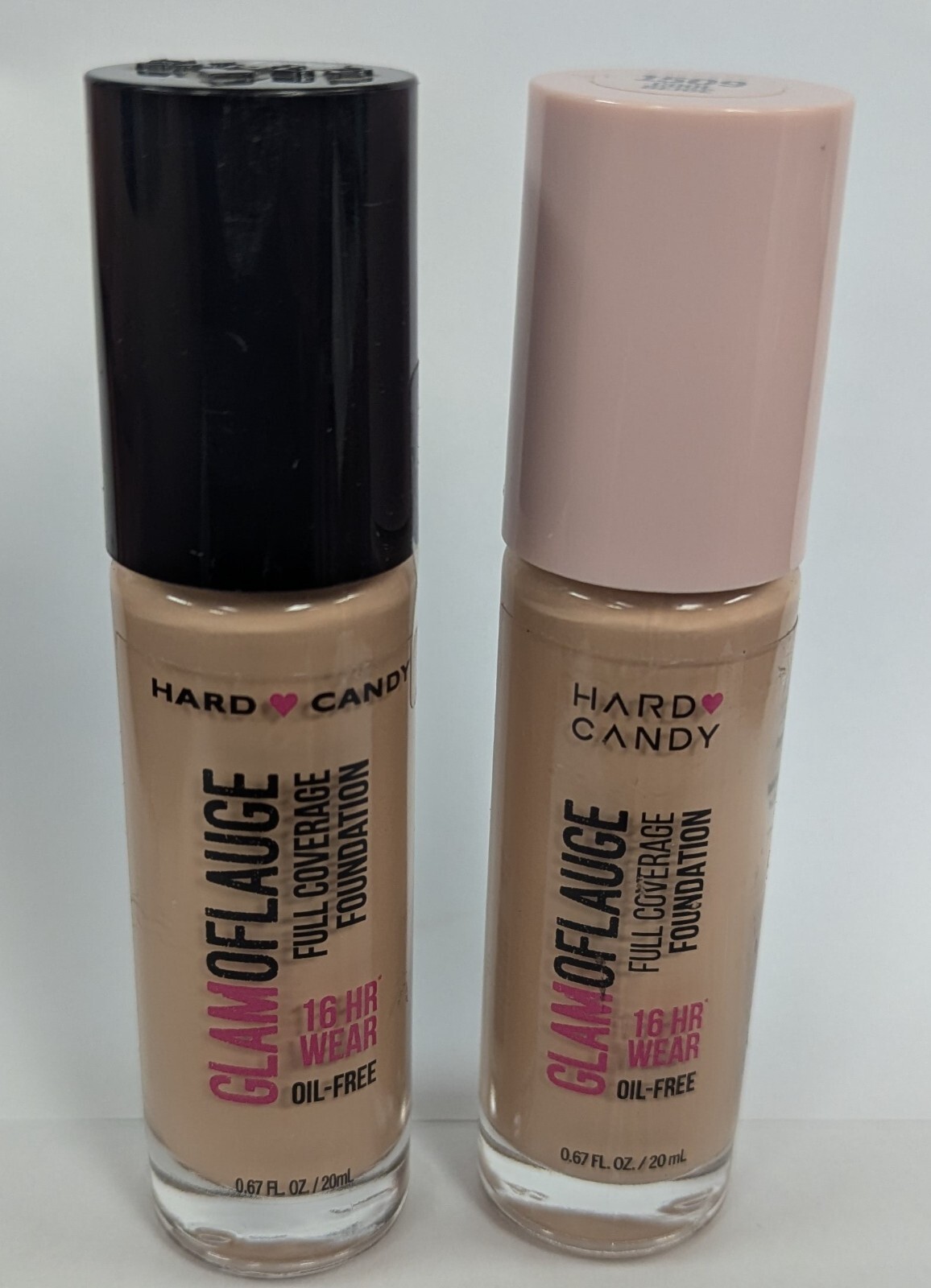 1PCS HARD CANDY GLAMOFLAUGE FULL COVERAGE FOUNDATION 1517 MOCHA .67zEA*READ DES*