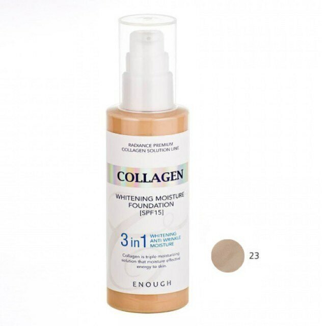 ENOUGH COLLAGEN WHITENING MOISTURE FOUNDATION SPF15, 3in1 Korean Cosmetics