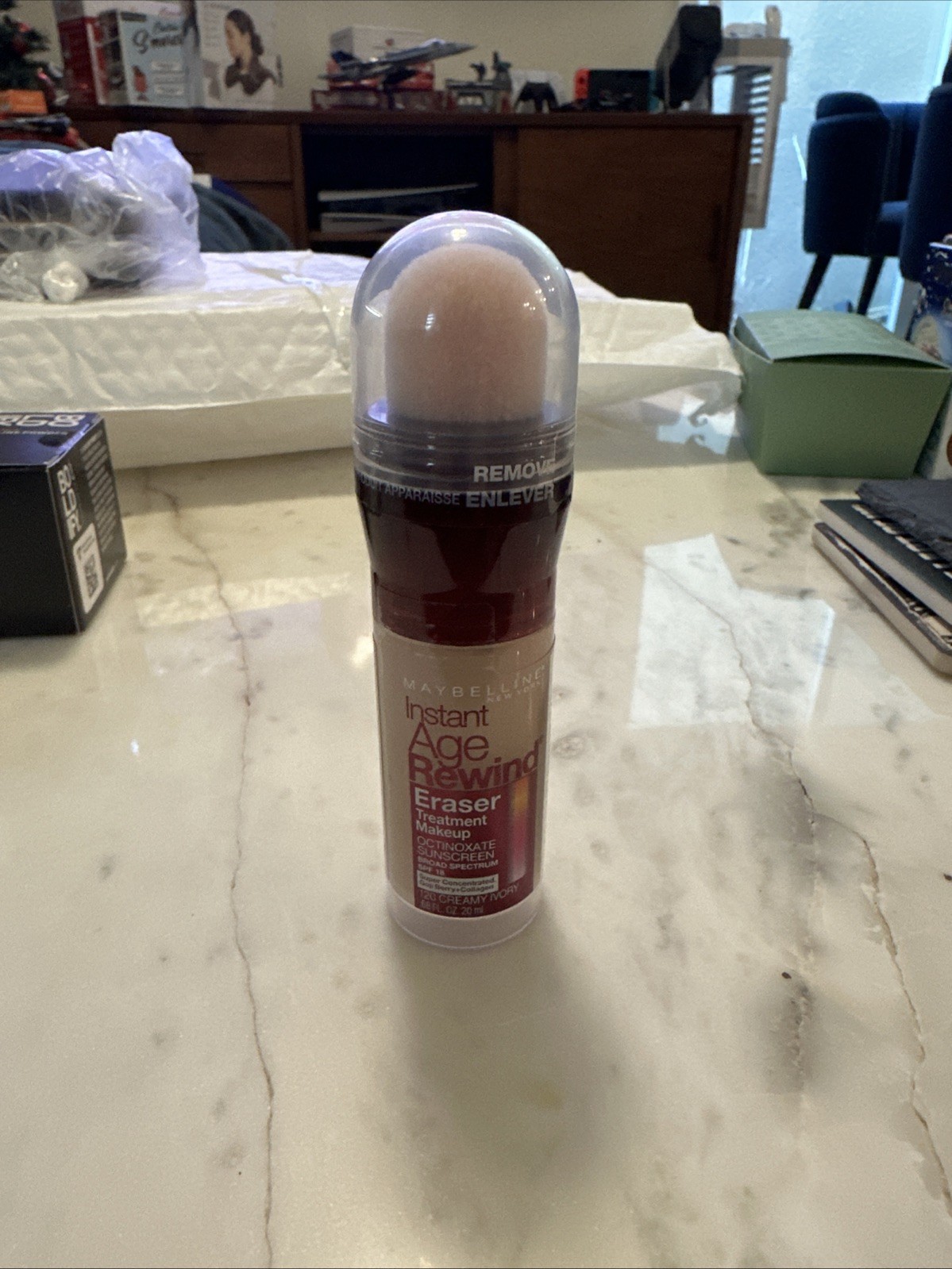Maybelline Instant Age Rewind Eraser Treatment Makeup, Creamy Ivory 120, SPF …