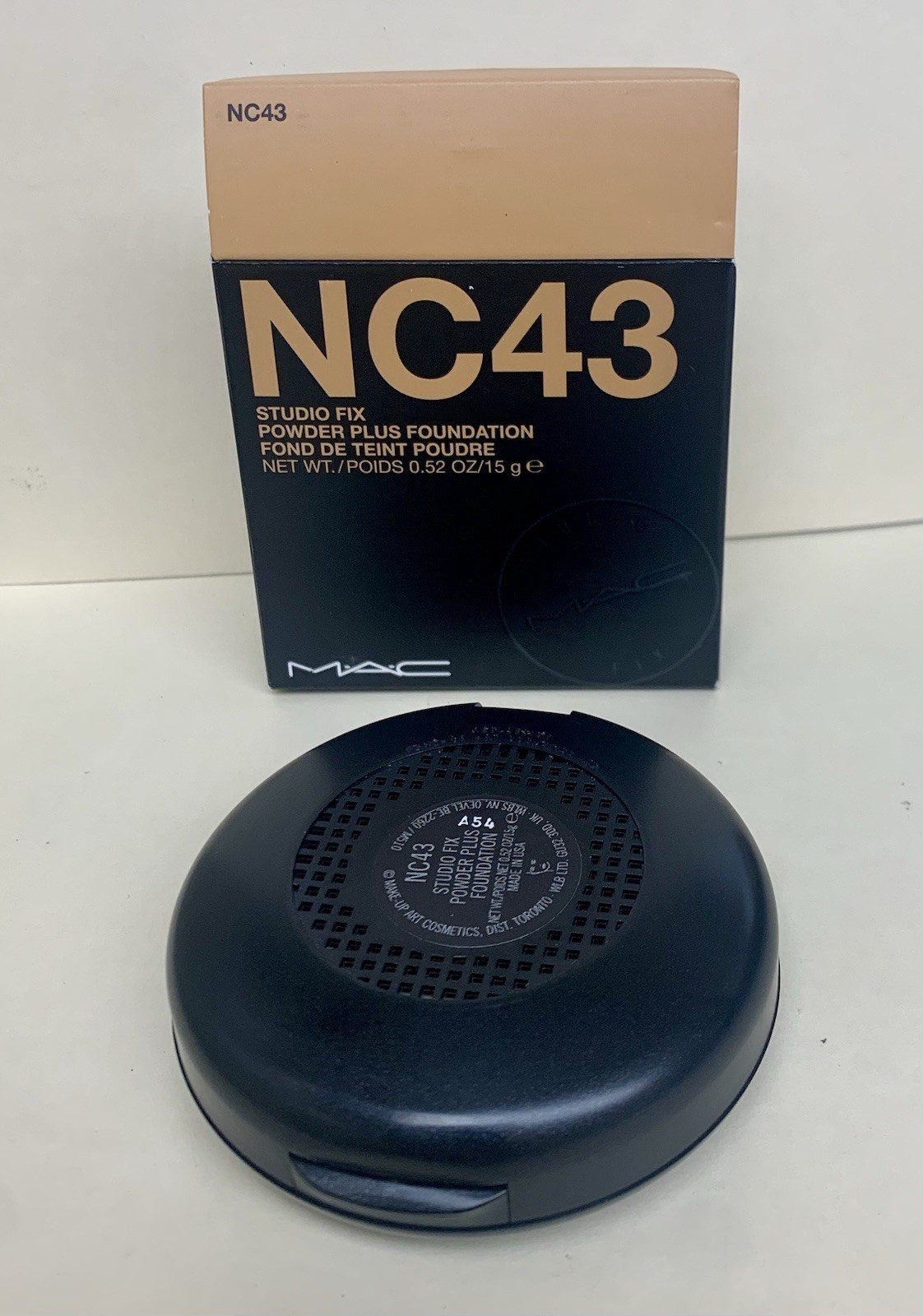 MAC Studio Fix Powder Plus Foundation Shade NC43 15g /.52oz New In Box