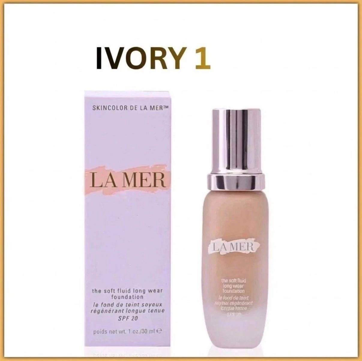 La Mer The Soft Fluid Long Wear Foundation – Shade IVORY 01 – 30ml 1oz – New Box