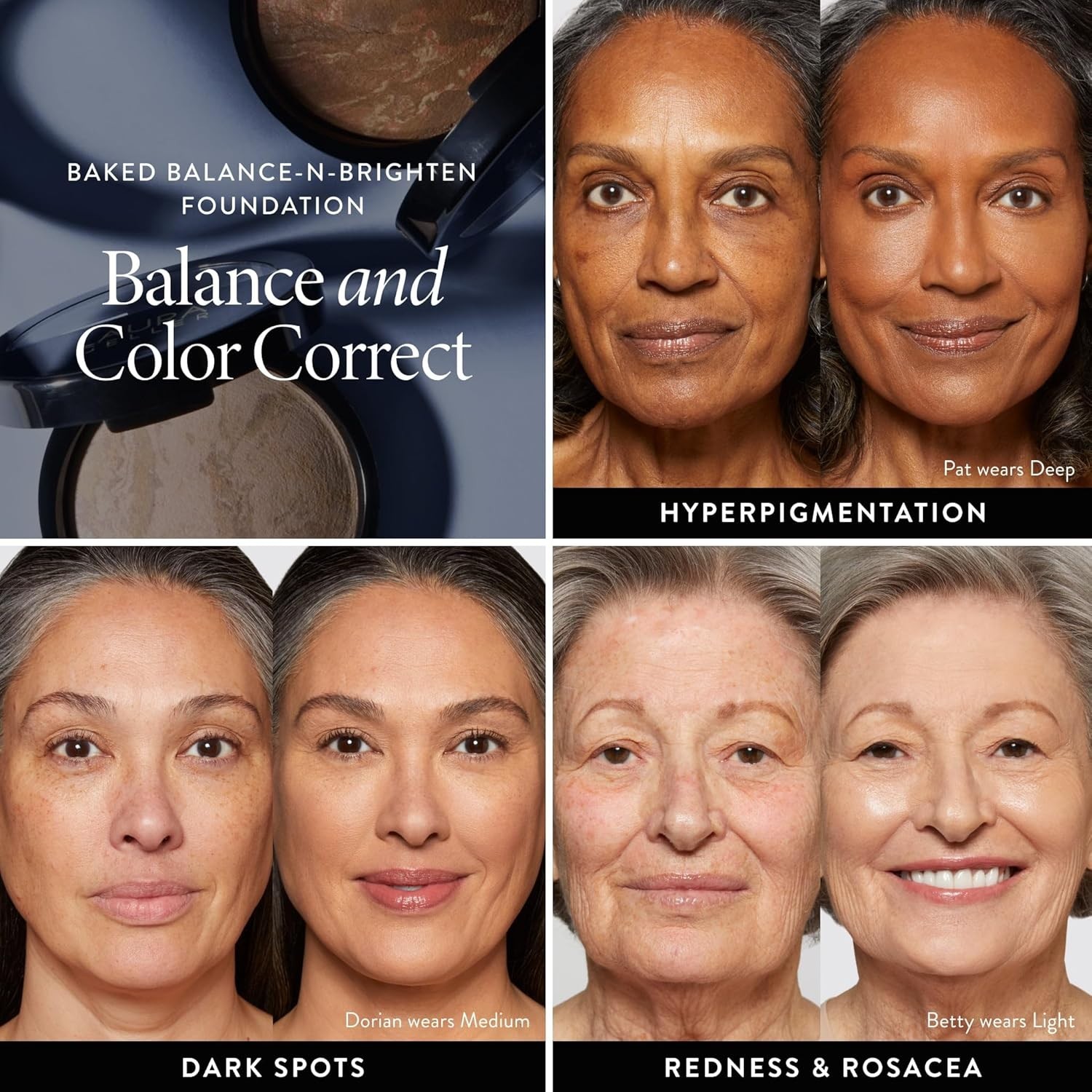 Weightless Color Correcting Powder Foundation – Medium, Hydrating & Paraben-Free
