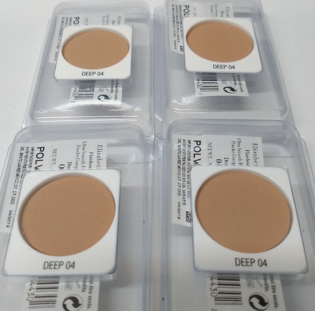 4 Elizabeth Arden Flawless Finish Ultra Smooth Pressed Powder Deep 04 Tester