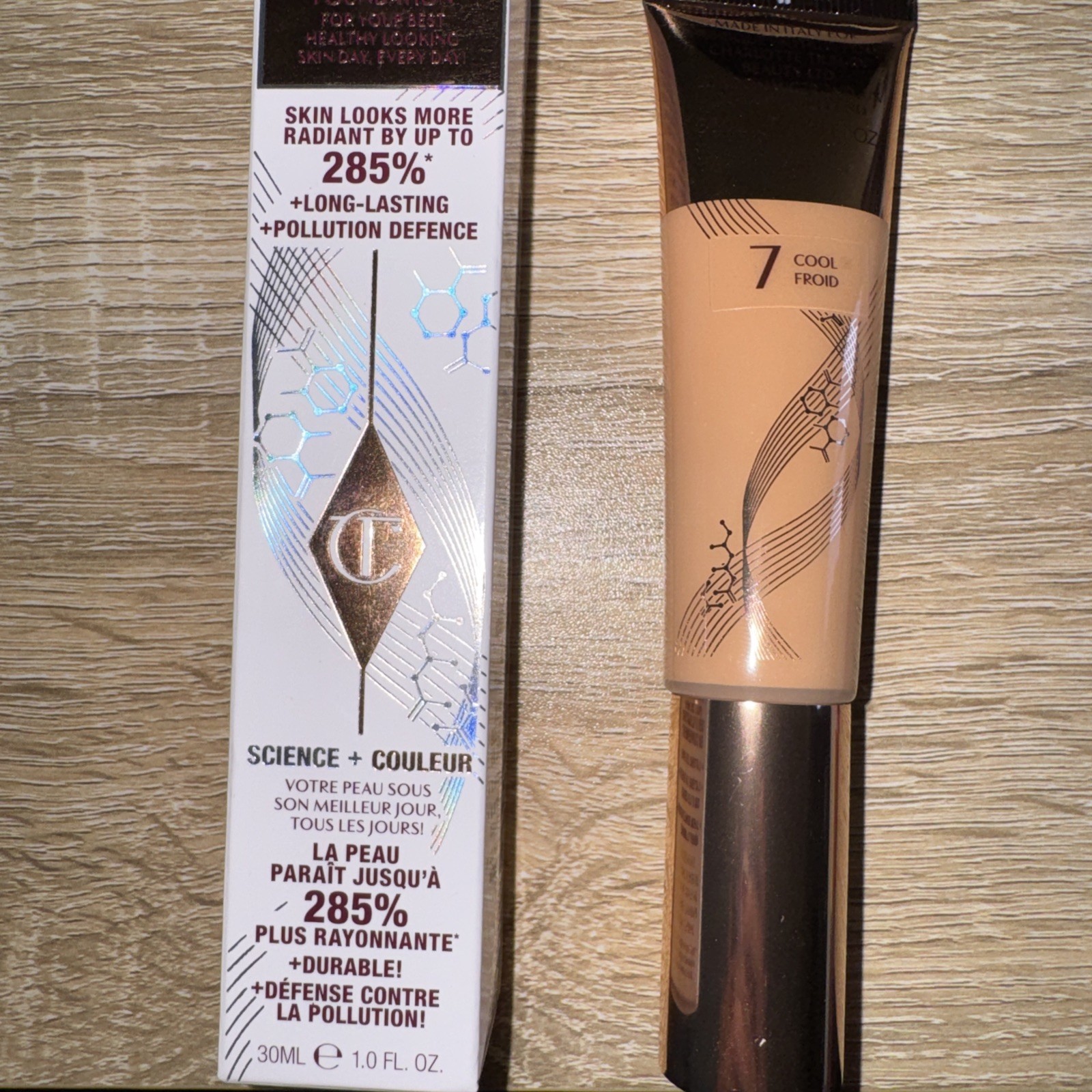 NEW!! Charlotte Tilbury Beautiful Skin Foundation Shade 7 COOL FROIDE