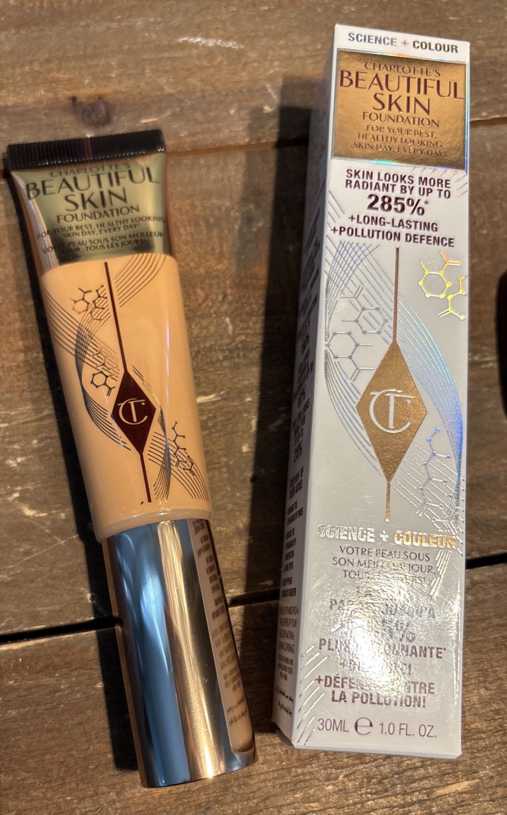 Charlotte Tilbury Beautiful Skin Foundation ~ 7 COOL ~ 1 fl oz ~ 100% Authentic