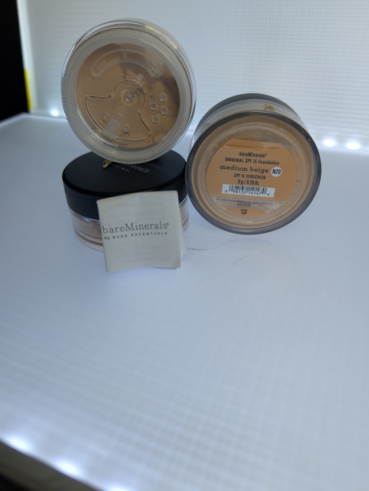 3 X Bareminerals Foundation Medium Beige N20 8g (Lot/Pack Of 3).