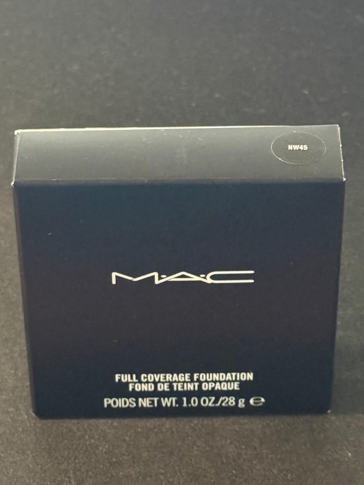 M.A.C Full Coverage Foundation – NW45 – 1 oz / 28 g – New in Box