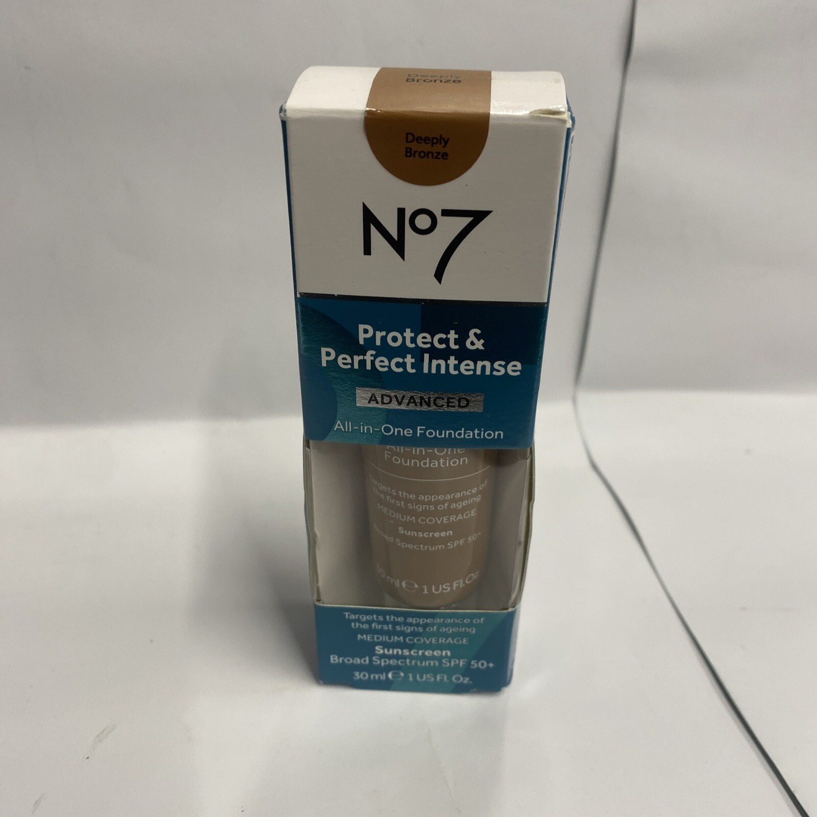 No7 Protect & Perfect Advanced All in One Foundation SPF 50 – Deeply Bronze