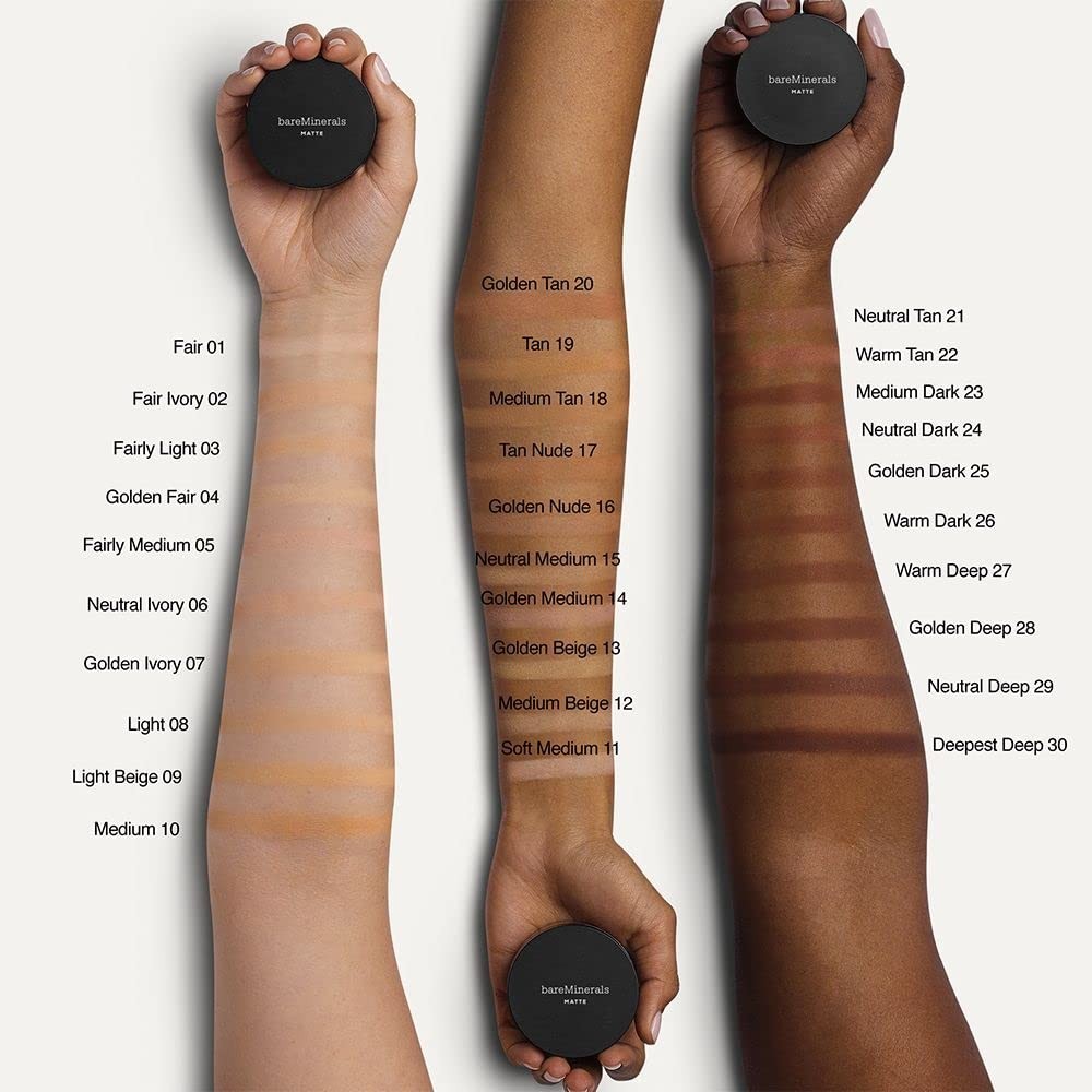 Clean Mineral Powder Makeup – Sheer-to-Full Coverage SPF 15, Talc-Free,