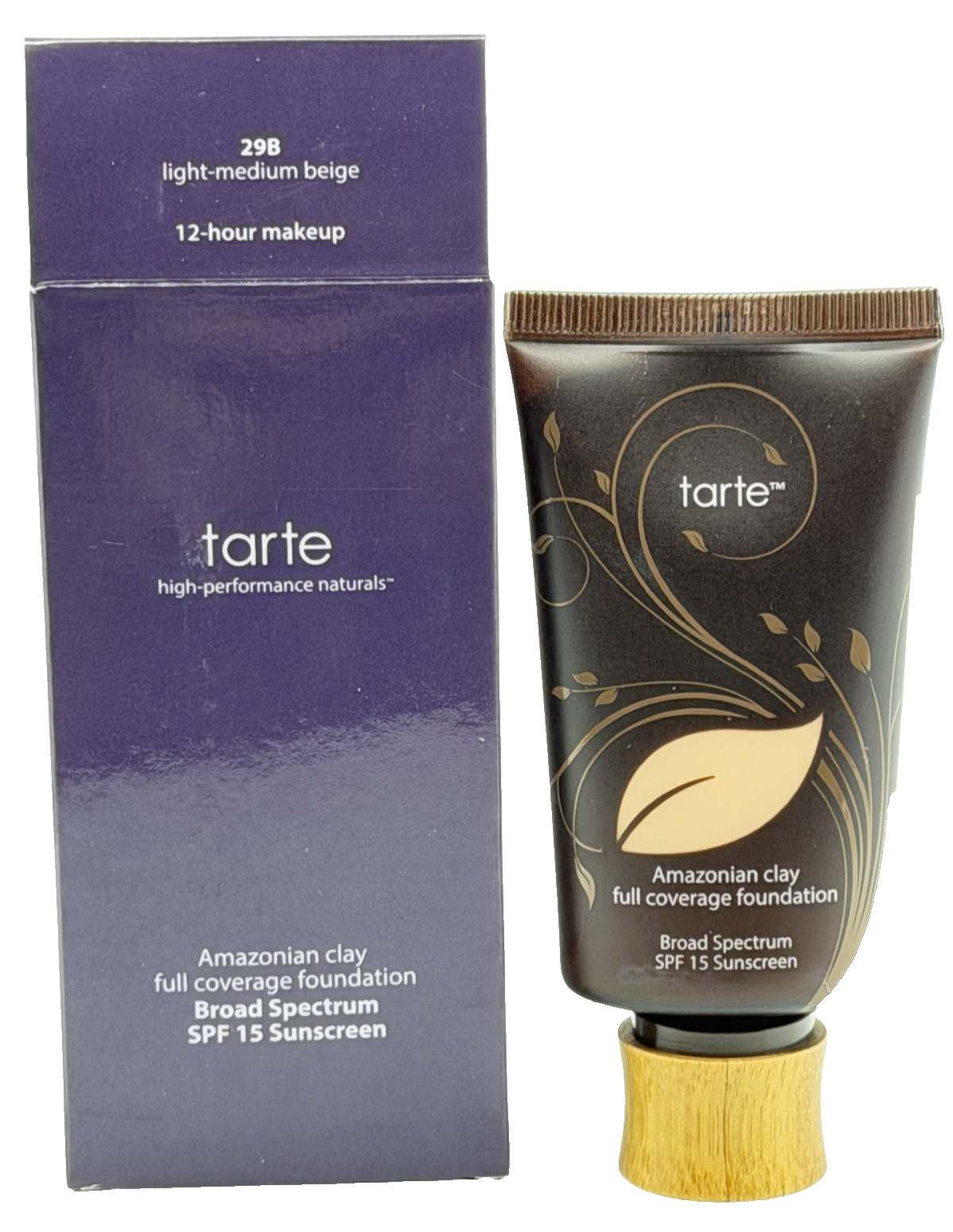 Tarte Amazonian Clay Full Coverage 12 Hr Foundation 29B Light Medium Beige – New