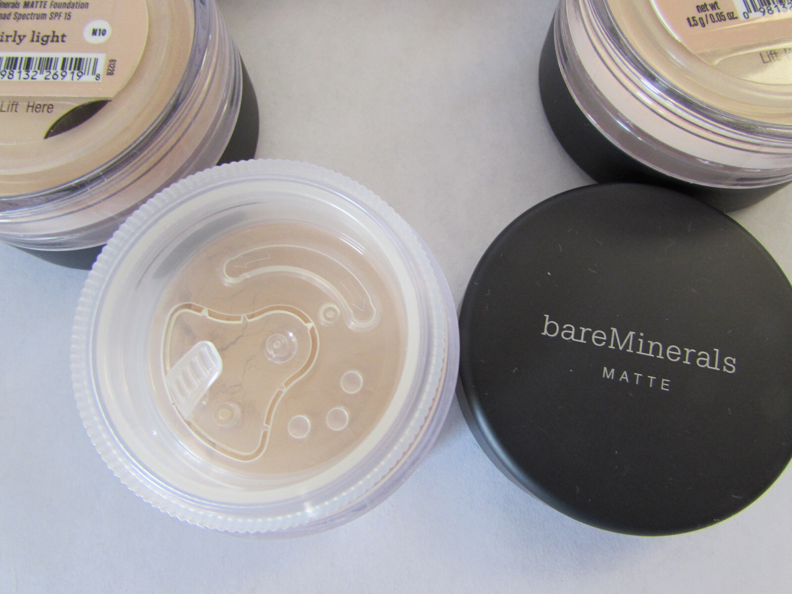BareMinerals Foundation Fairly Light Matte 1.5g Travel Size Lot Of 6 Sale