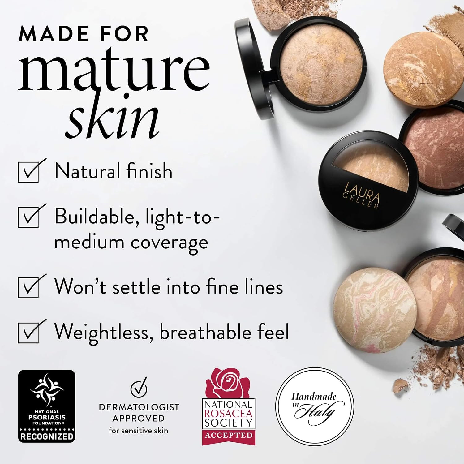 Laura Geller Baked Balance-n-Brighten Powder Foundation in Light Shade