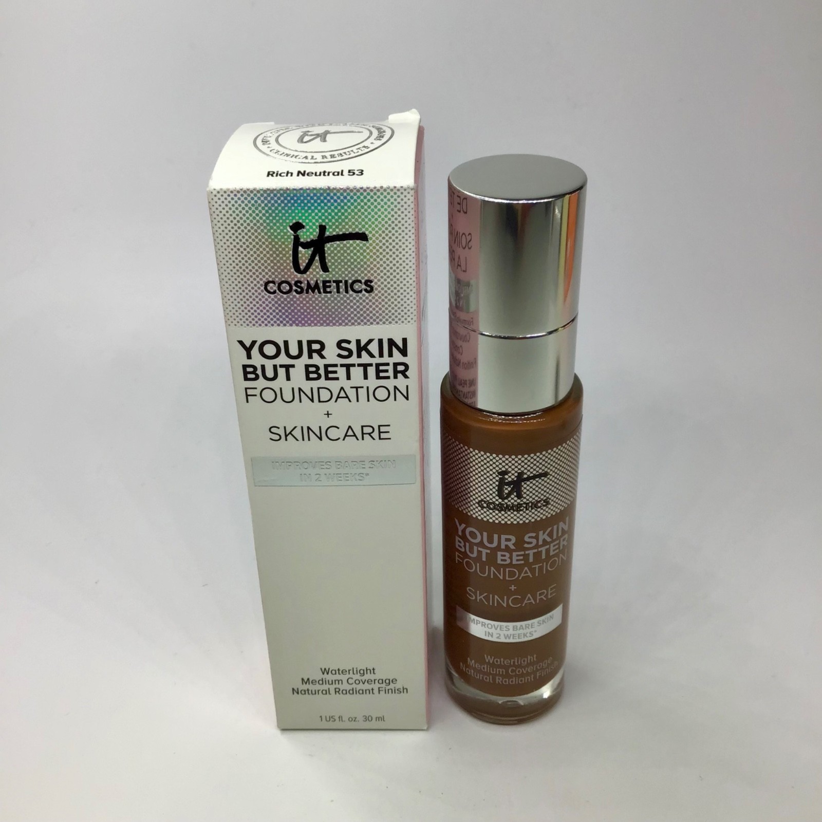 IT Cosmetics Your Skin But Better Foundation + Skincare – Rich Neutral 53 – NIB
