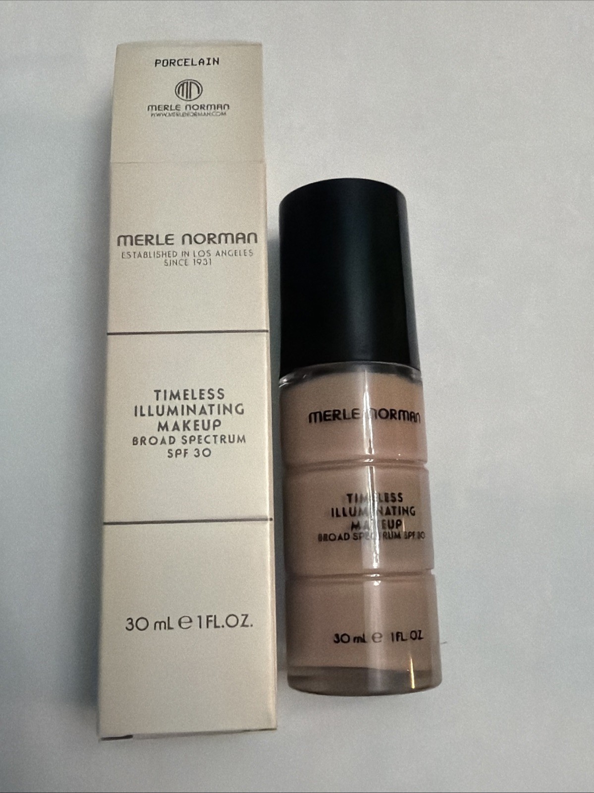 Merle Norman Timeless Illuminating Makeup Porcelain SPF 30 /1oz Exp 03/28 (NEW)