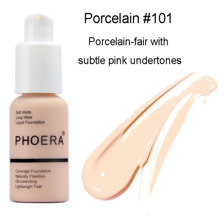 Soft Matte Long-Lasting Liquid Foundation, Full Coverage Face Makeup