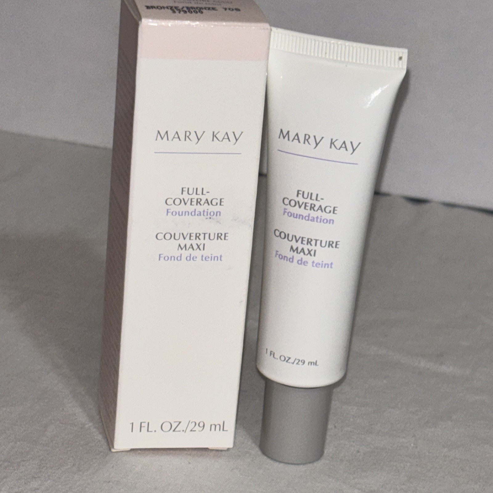 Mary Kay FULL COVERAGE Foundation BRONZE 708 – #379000 Gray Cap ~ New Old Stock