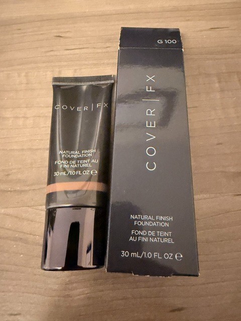 Cover FX Natural Finish Oil-Free Foundation “G 100” NEW! 1 fl. oz.