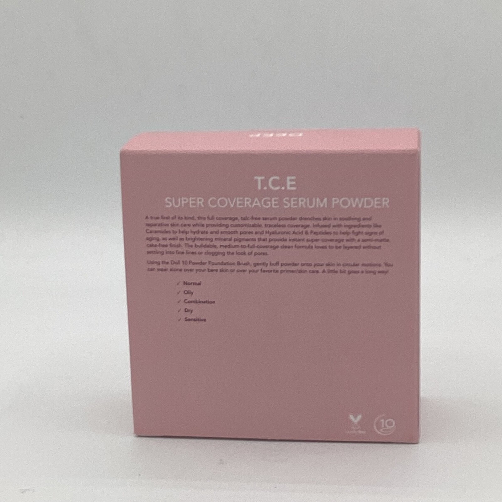 Doll 10 T.C.E. Super Coverage Serum Powder Deep Full Size – NEW