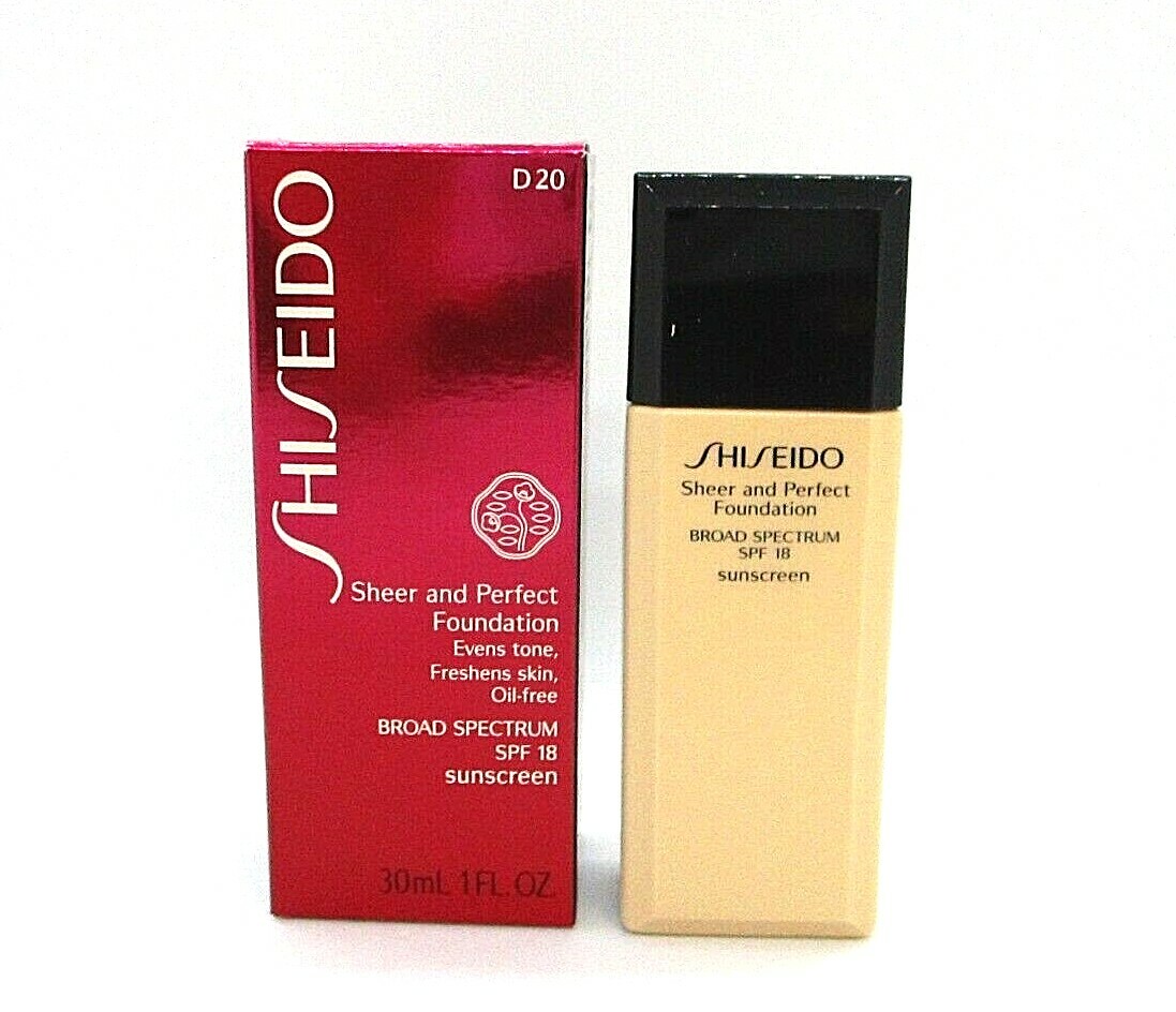 Shiseido Sheer And Perfect Foundation SPF 18 D 20 Rich Brown 30 ml
