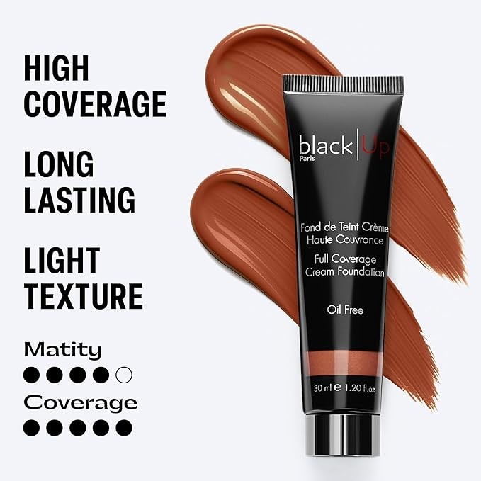 Black up Full Coverage Cream Foundation, 1-oz. – HC09 Chestnut (dark/golden