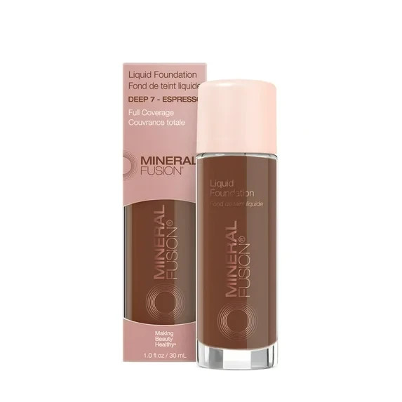 Mineral Fusion Liquid Foundation, Deep 7 Espresso, 1 fl oz