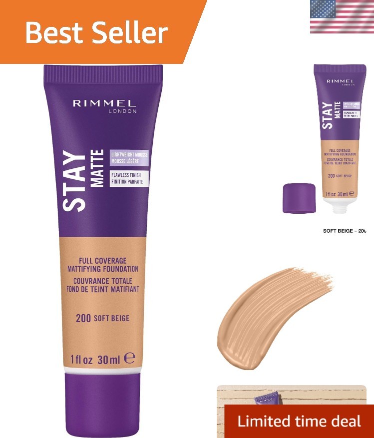 Stay Matte Liquid Mousse in Soft Beige – Lightweight, Shine Control Foundation