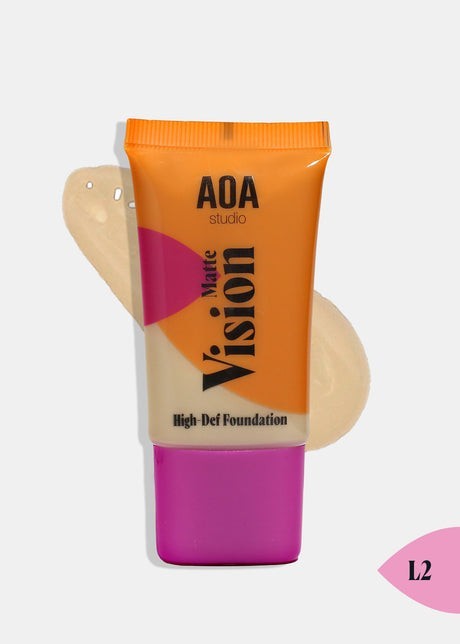AOA Matte Vision Hi-Def Foundation Full Coverage Matte Long Lasting Flawless Fin