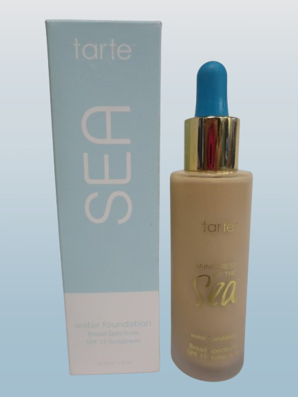 TARTE SEA WATER FOUNDATION BROAD SPECTRUM 14S FAIR LIGHT SAND 1 OZ NWB