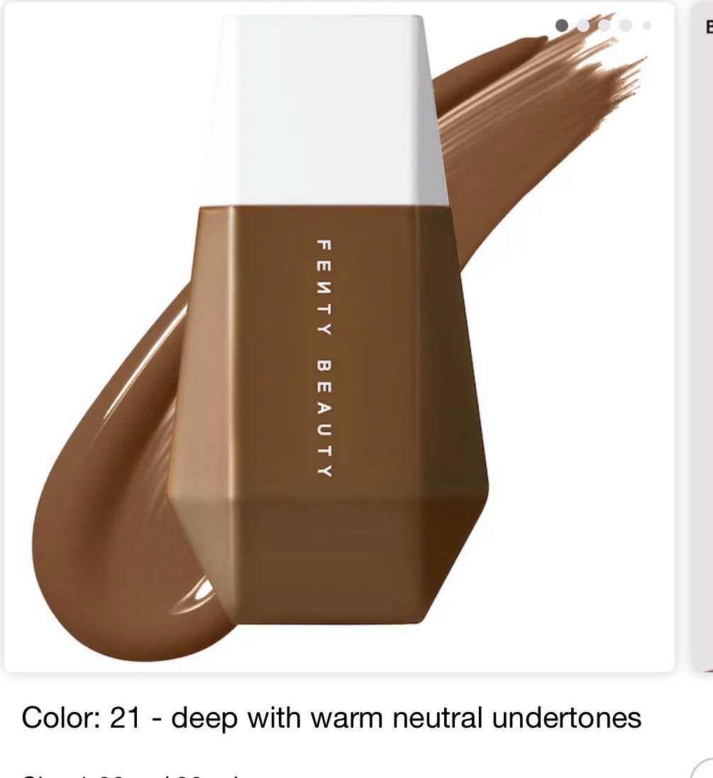 Fenty Beauty By Rihanna Eaze Drop Blurring Skin Tint – SHADE 21 – 32mL /1.08oz