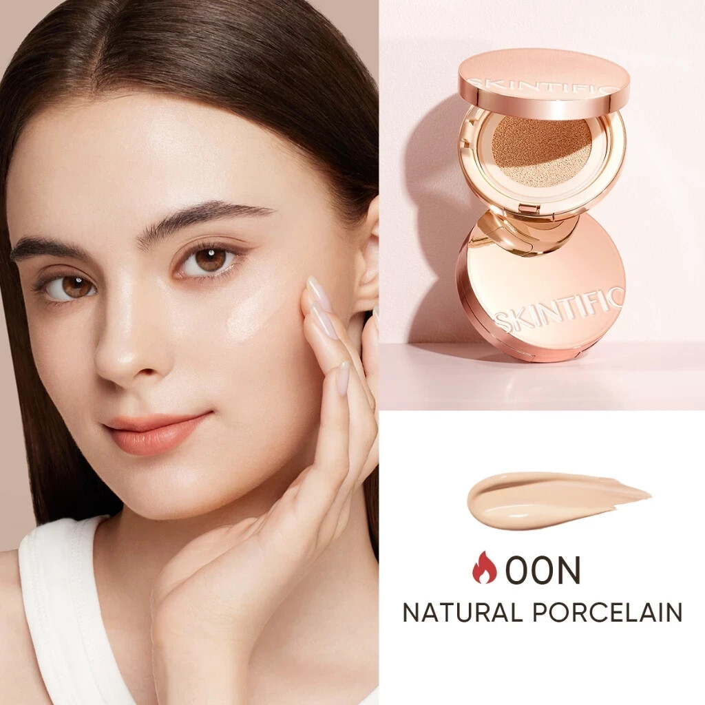 SKINTIFIC All Perfect Cushion Long-lasting 24H Foundation SPF35 PA++ NEW SHADES