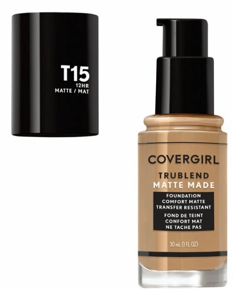 New Covergirl Trublend Matte Made Liquid Foundation T15 Golden Honey ~ Fast Ship