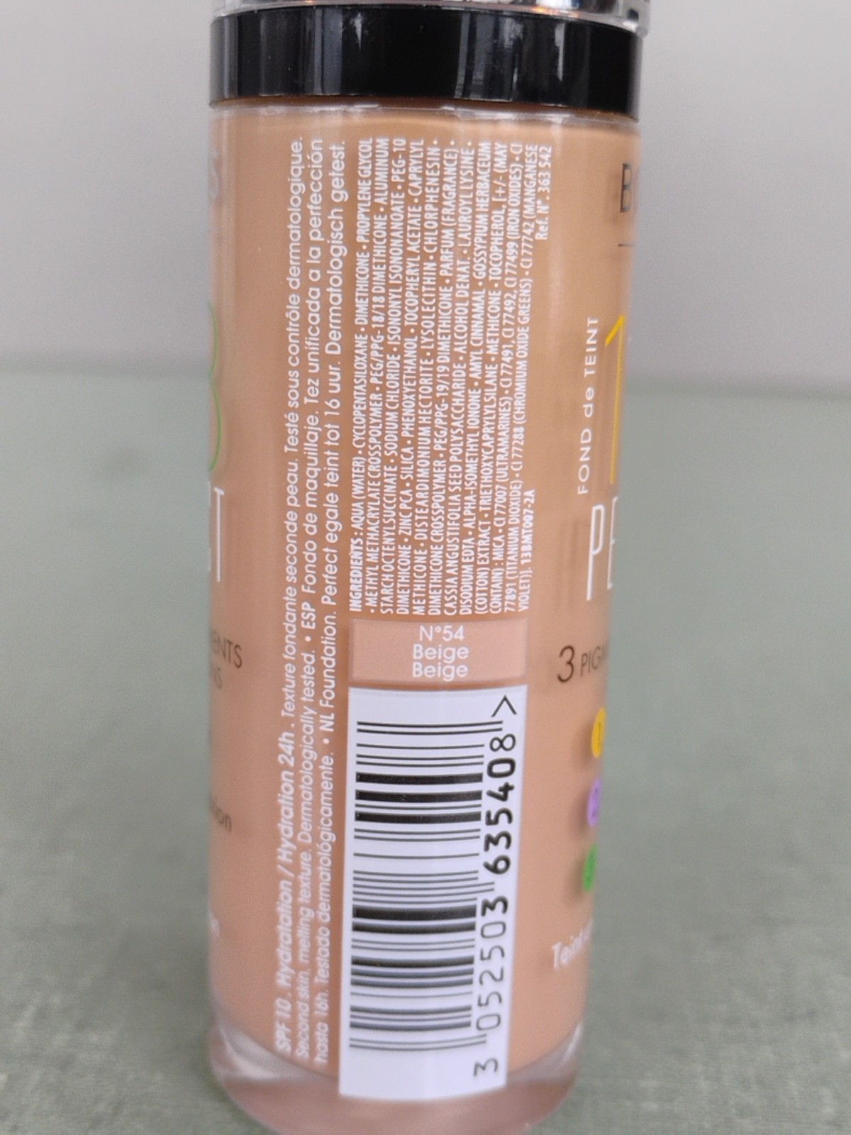 Bourjois 123 Perfect Foundation 16 Hour 54 Beige 30ml 1oz Exp 08/2026