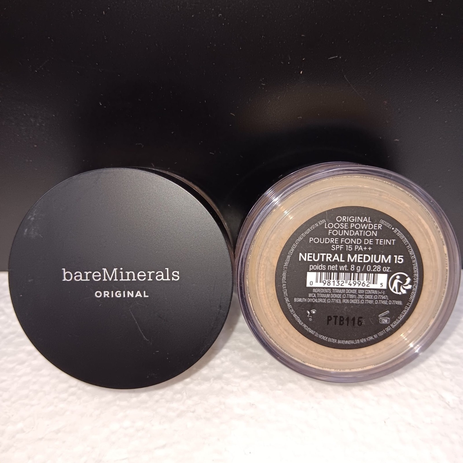 Bare Minerals Original Loose Powder Foundation Neutral Medium 15~ Spf 15