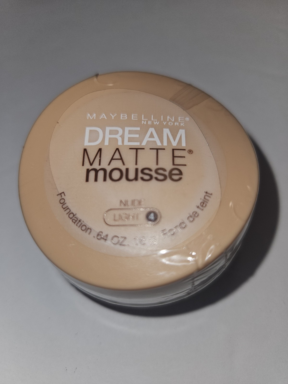 Maybelline Dream Matte Mousse Foundation NUDE LIGHT 4 New Sealed See Pic