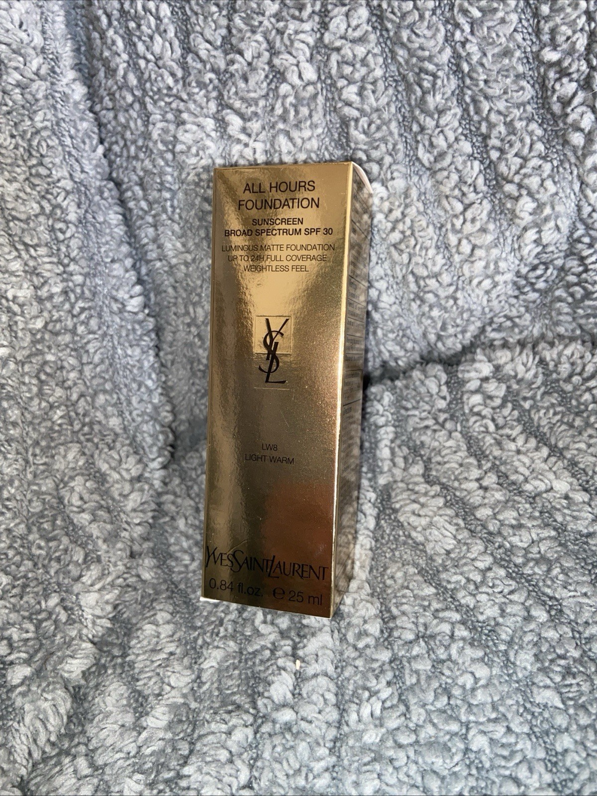 Yves Saint Laurent All Hours Luminous Matte Foundation in shade LW8 Light Warm