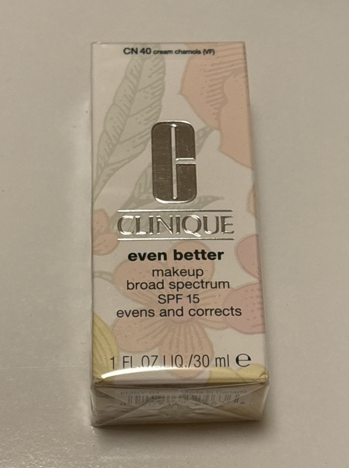 Clinique Even Better Makeup SPF15 ~ CN 40 CREAM CHAMOIS ~ 1oz/30ml SEALED Full S