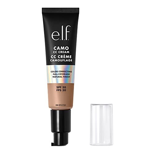 e.l.f. Camo CC Cream, Medium-To-Full Coverage Face Foundation, Medium 370 N