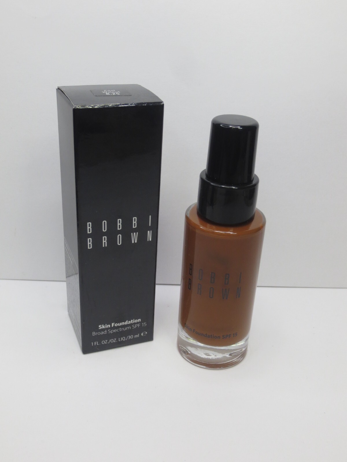 BOBBI BROWN SKIN FOUNDATION SPF 15 #8.25 COOL WALNUT 1 OZ BOXED