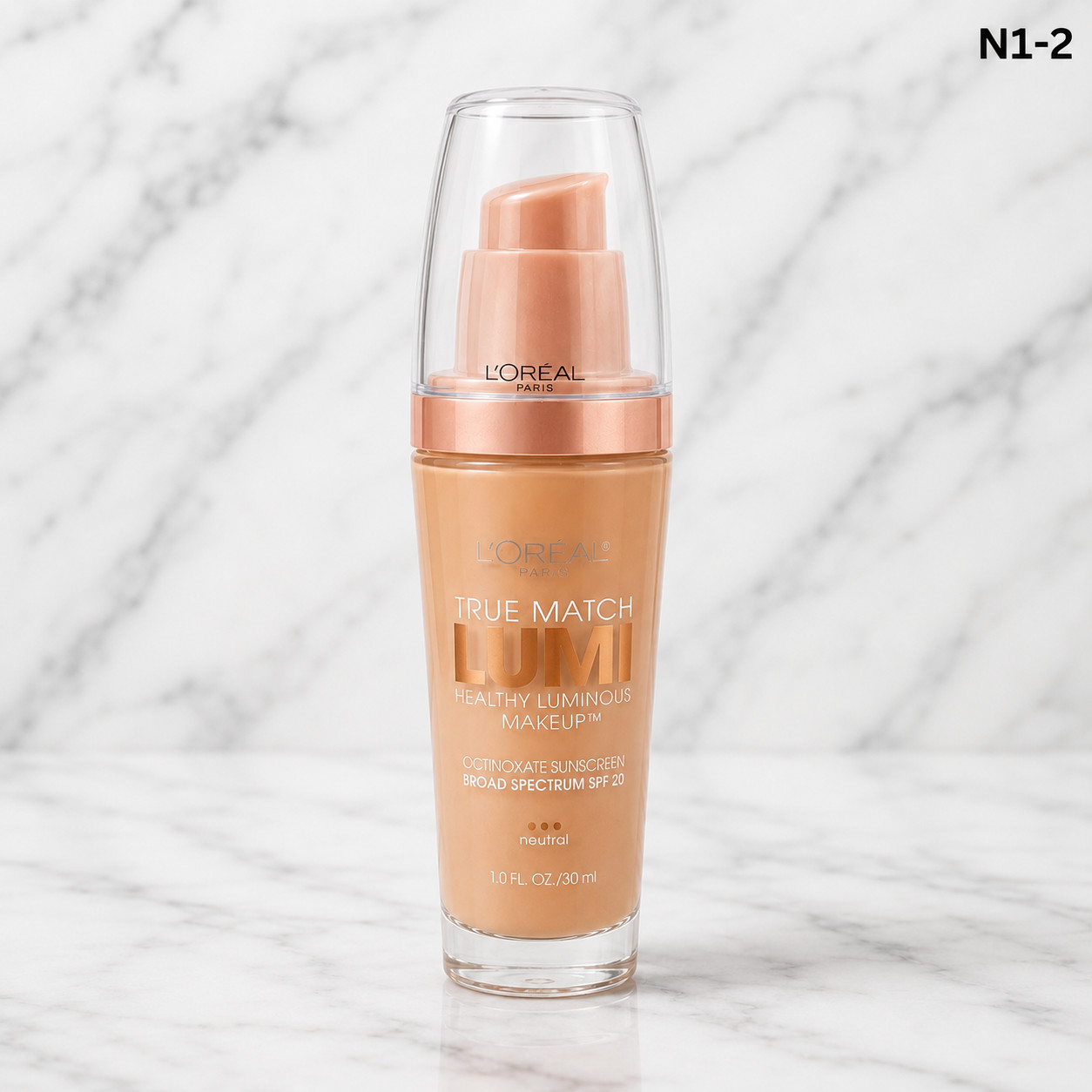 Loreal Paris True Match Lumi Makeup N1-2 Soft Ivory/Classic Ivory – Sealed