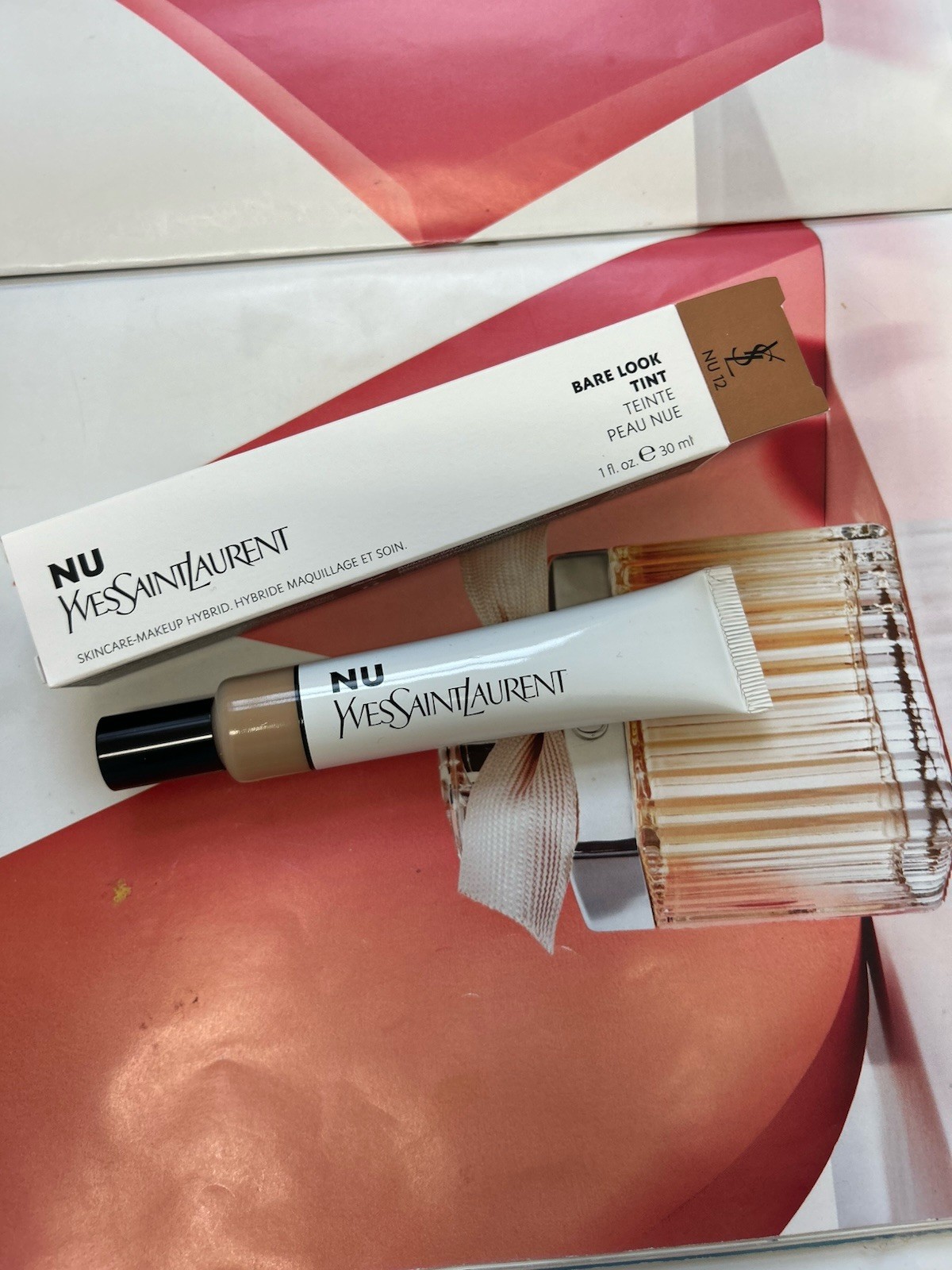 YSL Yves Saint Laurent NU Bare Look Tint NU 12 Makeup Hybrid Full Size 1 oz
