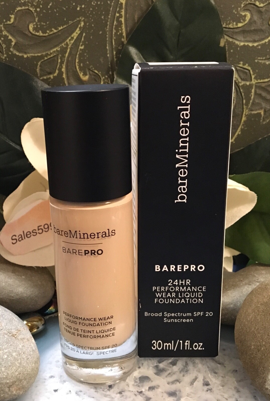 bareMinerals~GOLDEN IVORY 08~ BAREPRO 24 Hr Performance Foundation SPF 20