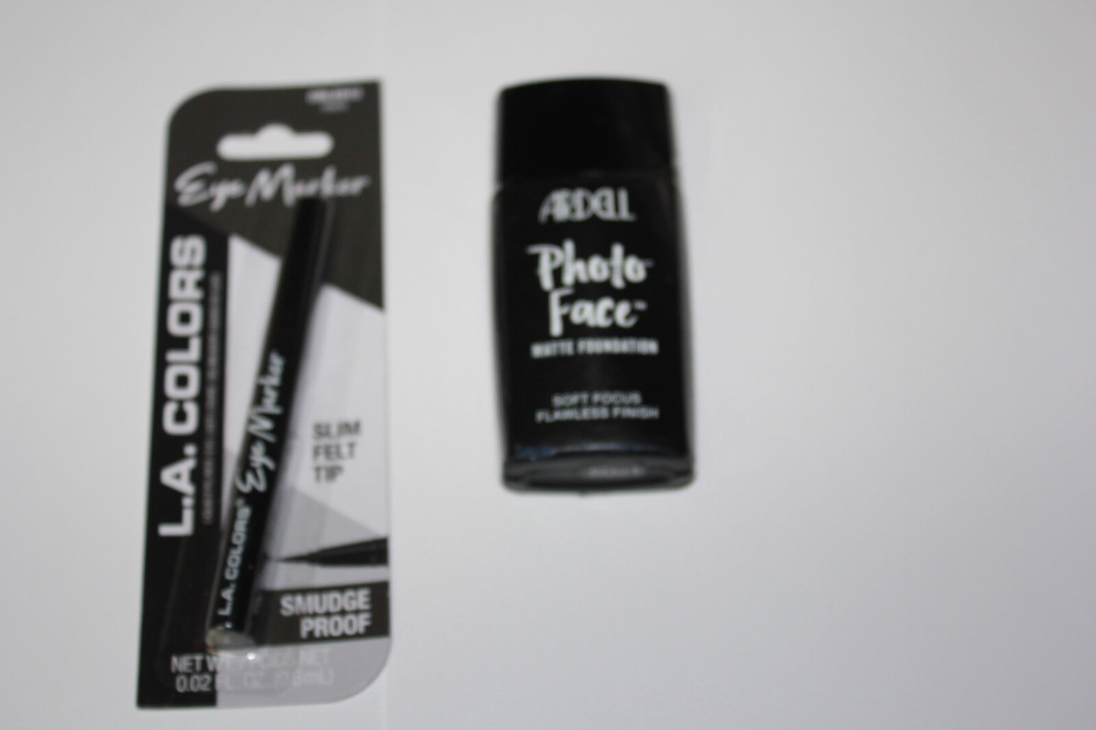 Ardell Photo Face Matte Foundation Dark 12.0+ L.A Colors Liquid Eyeliner CBLE913