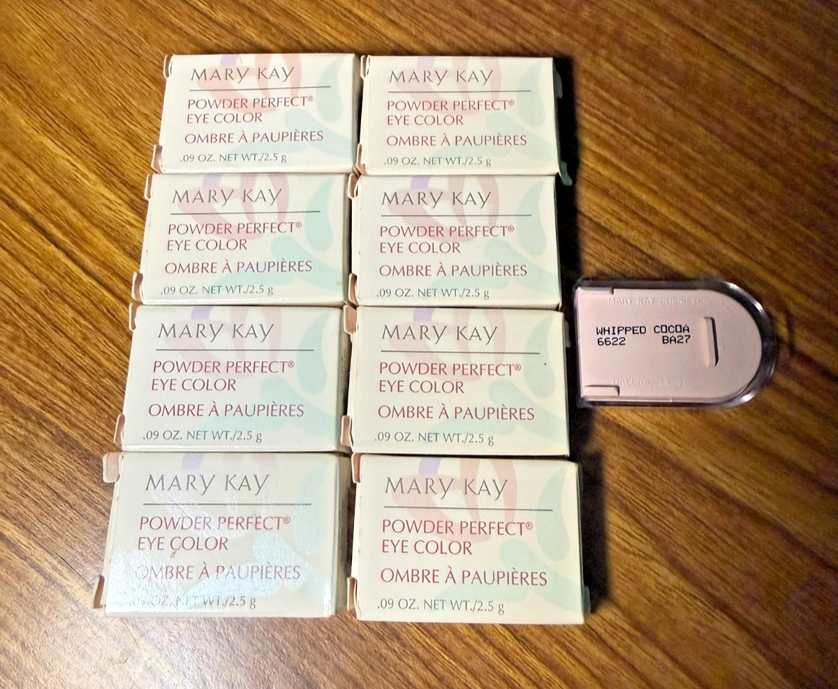 Mary Kay Powder Perfect Eye Color 0.09 Oz – New, Vintage, Lot of 9, 8 in box