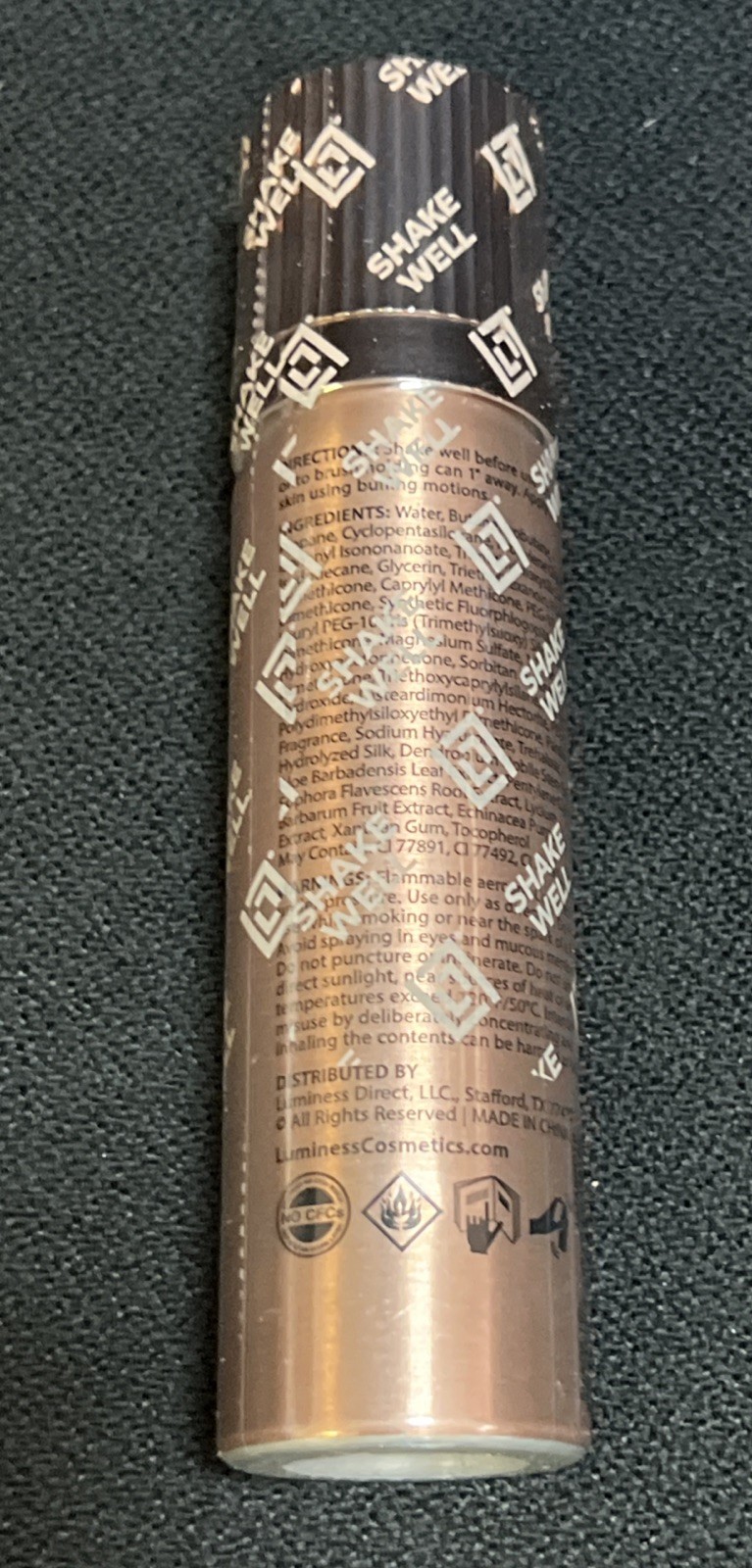 Luminess Airbrush Spray Silk Foundation Satin Finish Buildable Tan 100