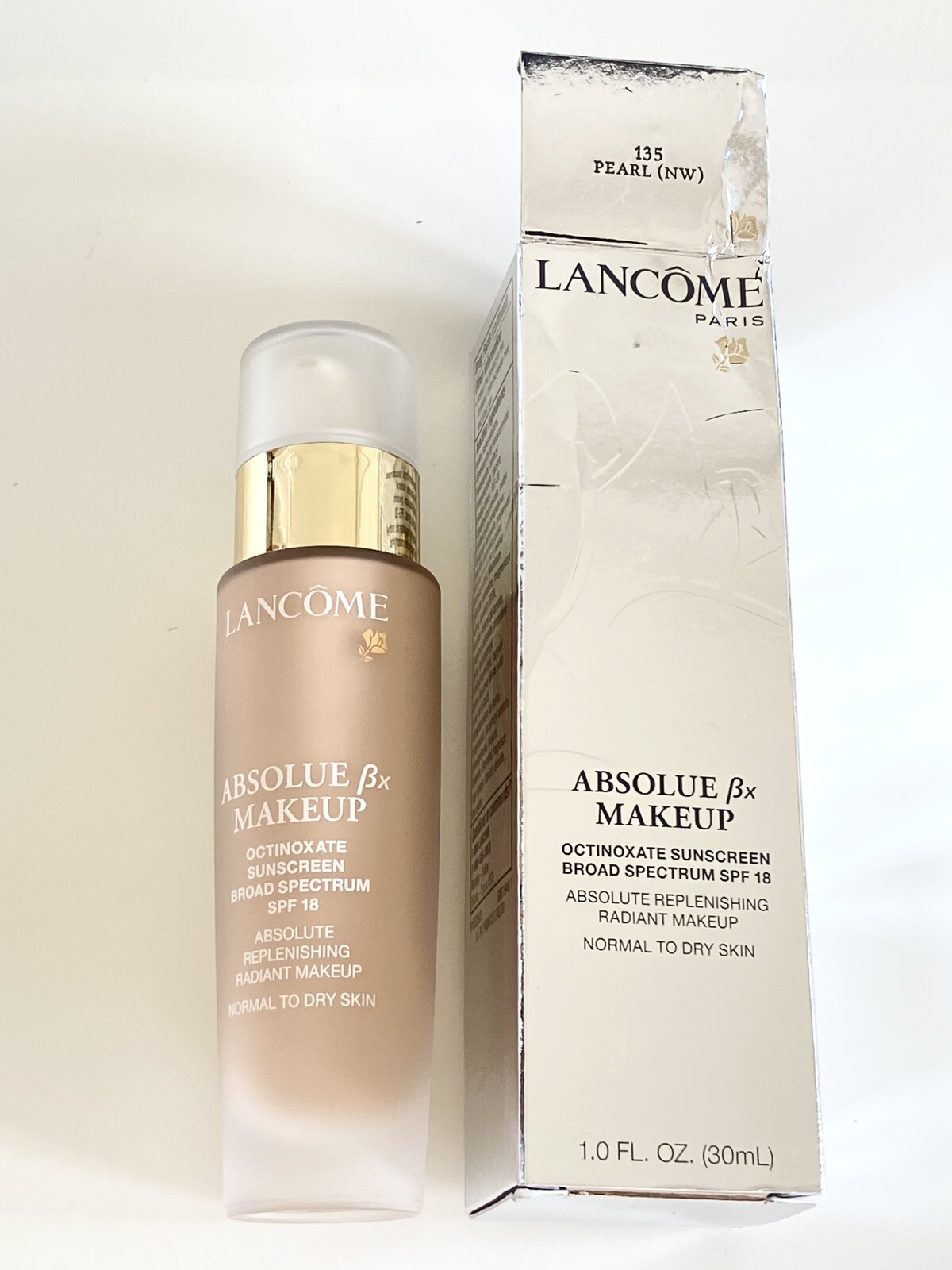 Lancome Absolue Bx Makeup Sunscreen SPF18 – 135 Pearl (NW) New in Box